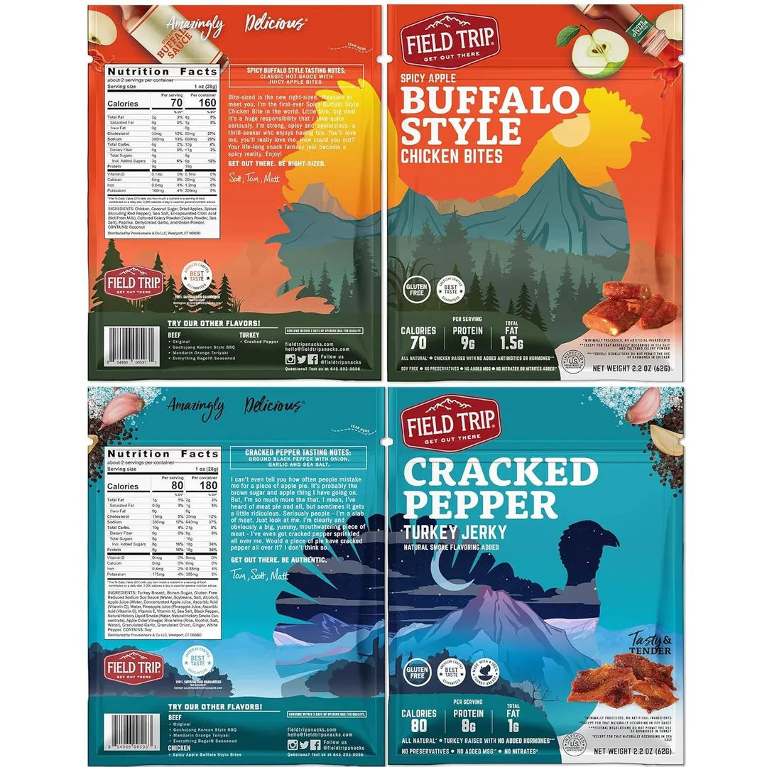 Meat Snacks Wooden Display (Jerky Bags & Meat Sticks)