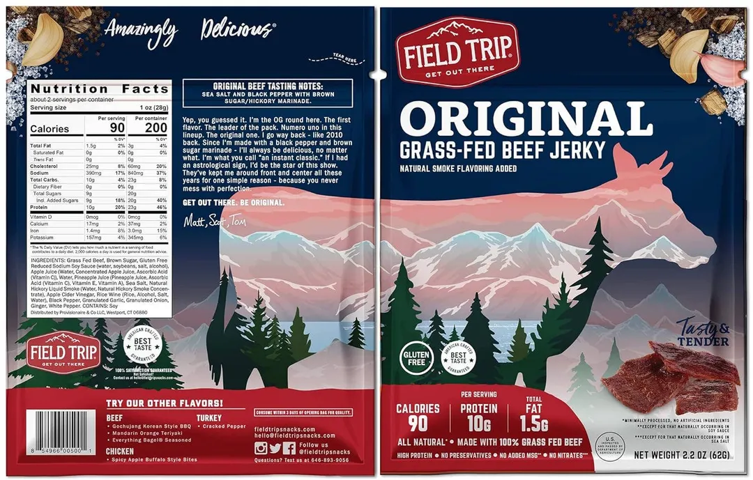 Meat Snacks Wooden Display (Jerky Bags & Meat Sticks)