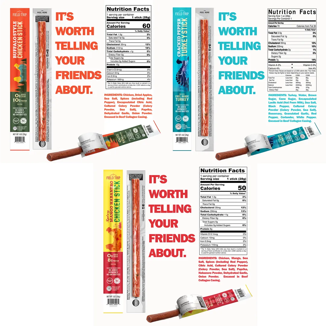 Meat Snacks Wooden Display (Jerky Bags & Meat Sticks)