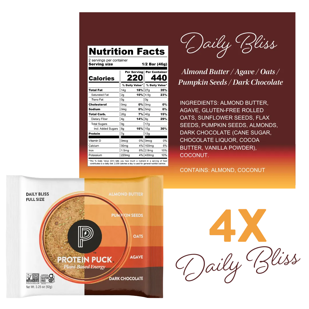 Plant-Based Protein Bars - Variety Pack (16 - 3.25oz Bars)