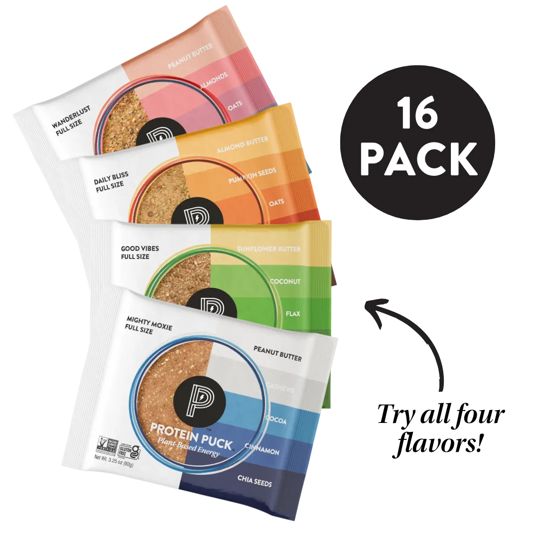 Plant-Based Protein Bars - Variety Pack (16 - 3.25oz Bars)