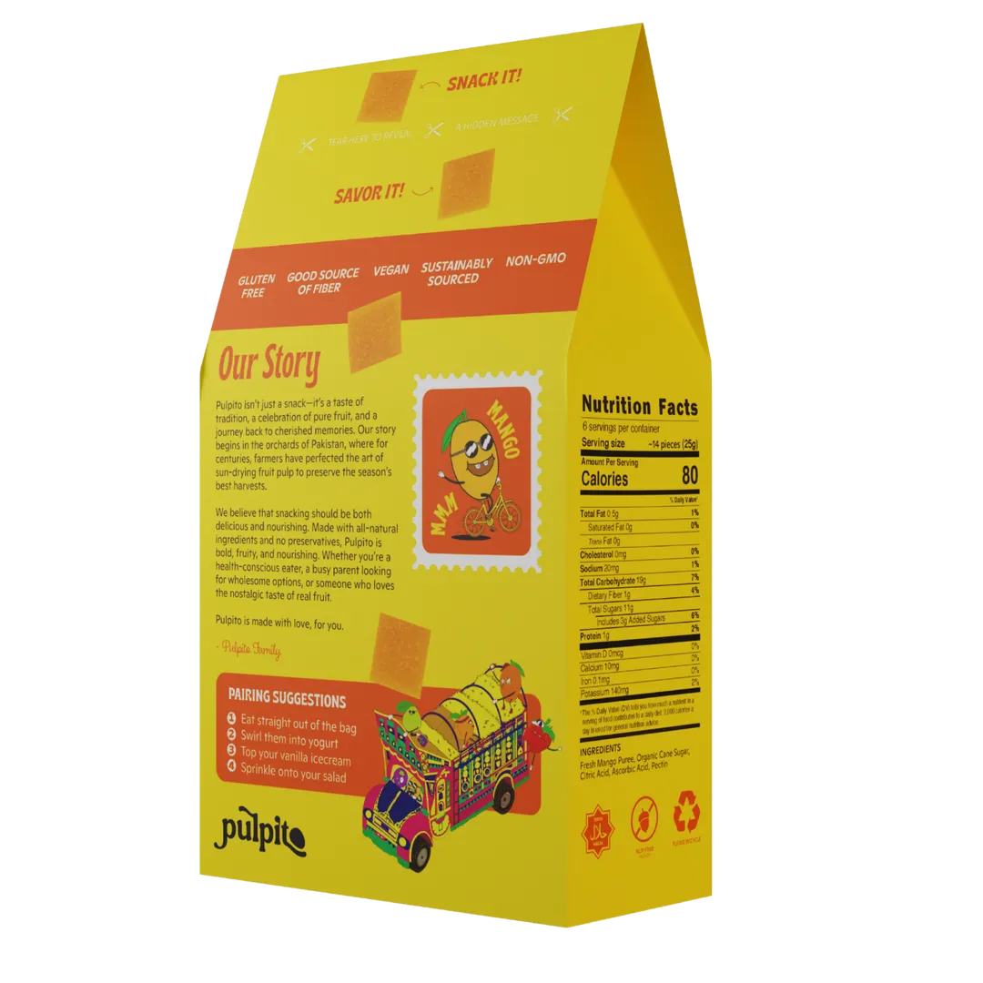 MMM Mango  - Natural Fruit Snacks - Dried Fruit Bites 