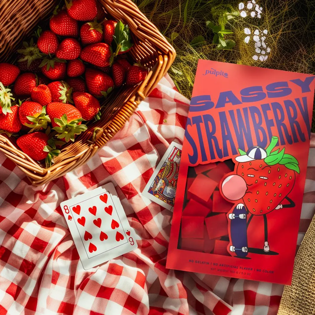 Sassy Strawberry  - Natural Fruit Snacks - Dried Fruit Bites