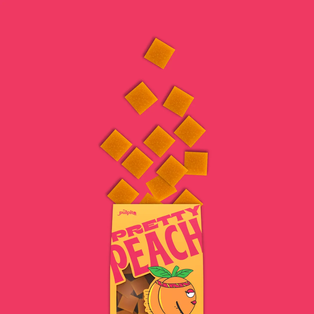 Pretty Peach  - Natural Fruit Snacks - Dried Fruit Bites 