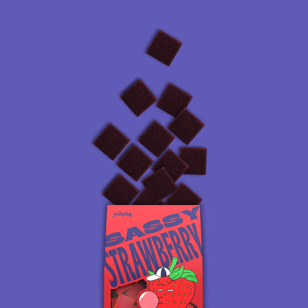 Sassy Strawberry  - Natural Fruit Snacks - Dried Fruit Bites
