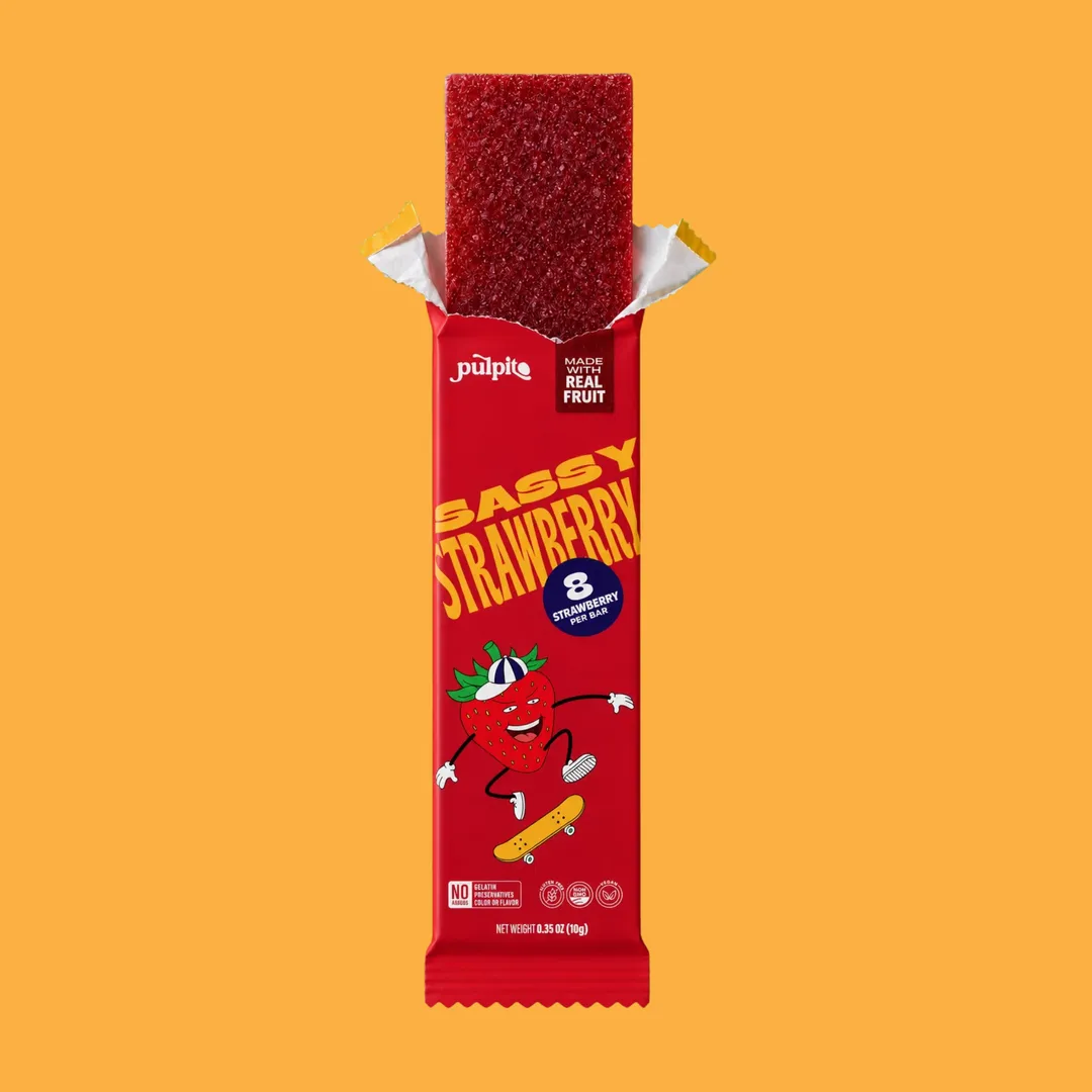 Sassy Strawberry  - Natural Fruit Snacks - Dried Fruit Bars