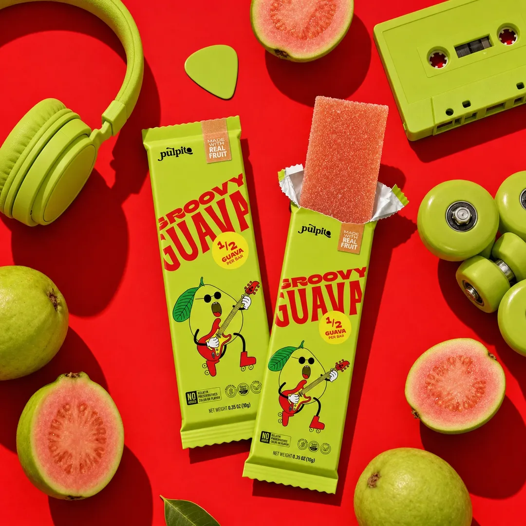 Groovy Guava - Natural Fruit Snacks- Dried Fruit Bar 