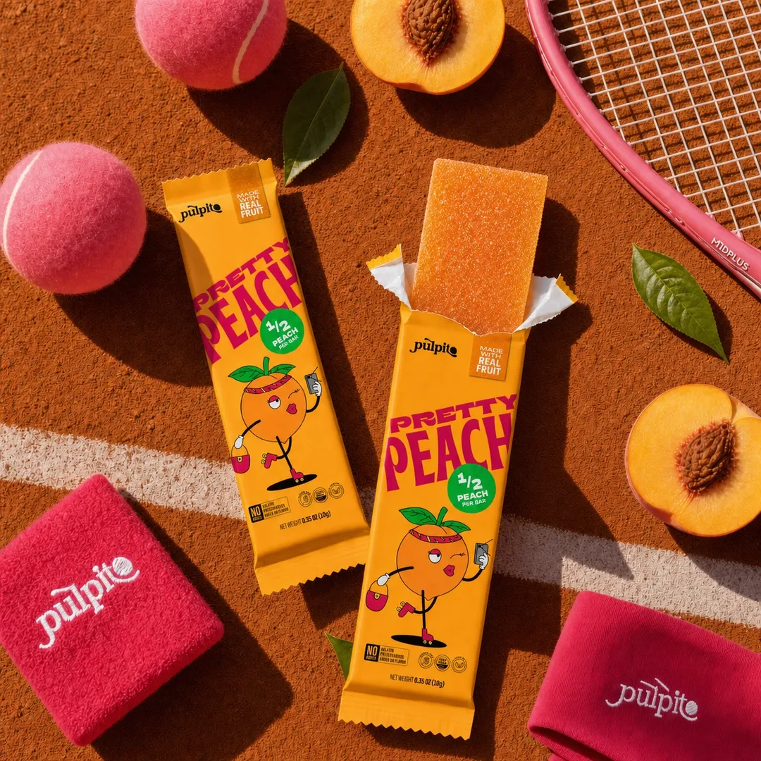 Pretty Peach - Natural Fruit Snacks- Dried Fruit Bar 