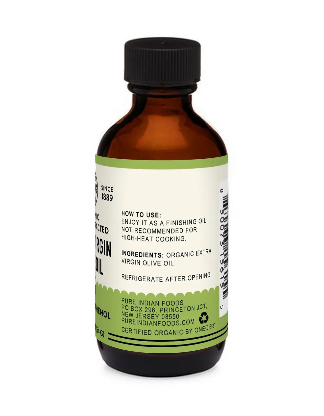 High Polyphenol Extra Virgin Olive Oil, Certified Organic - 2 fl oz (54g)