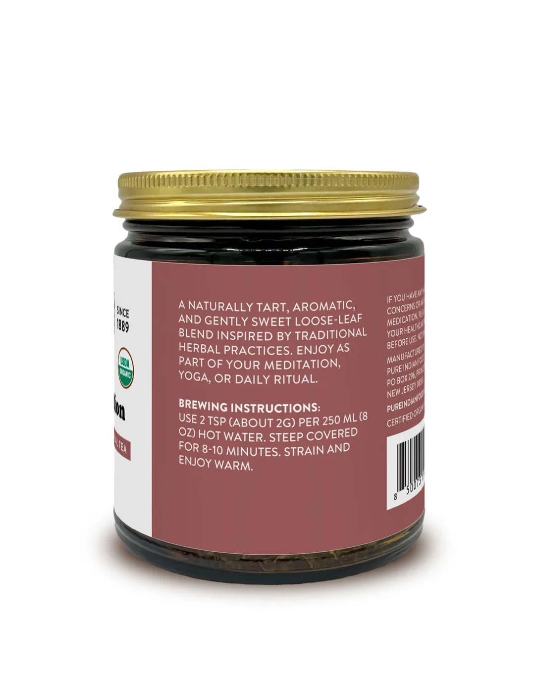 Mediteation Loose Leaf Herbal Tea, Certified Organic - 2oz