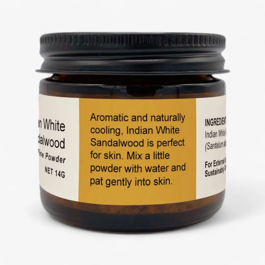 Indian White Sandalwood, Extra Fine Powder - 14g
