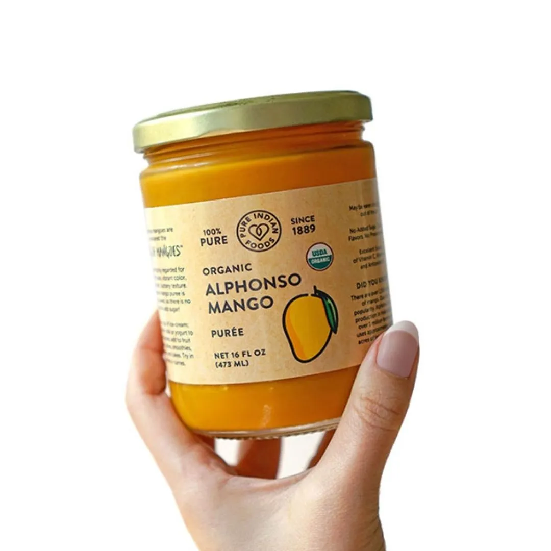 Alphonso Mango Puree, Certified Organic