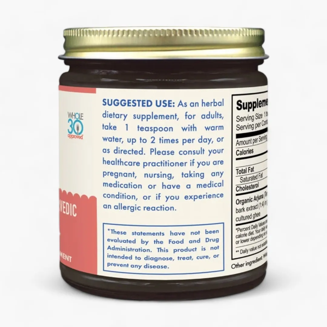 Arjuna Ghee, Grassfed and Certified Organic