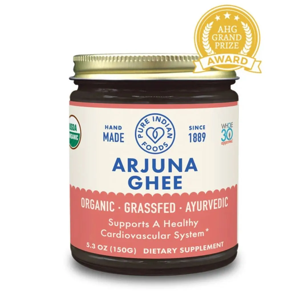Arjuna Ghee, Grassfed and Certified Organic