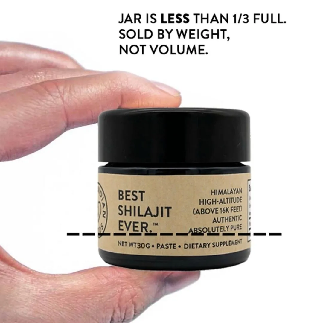 Best Shilajit Ever - 100% Pure Himalayan Shilajit Resin (30g) 