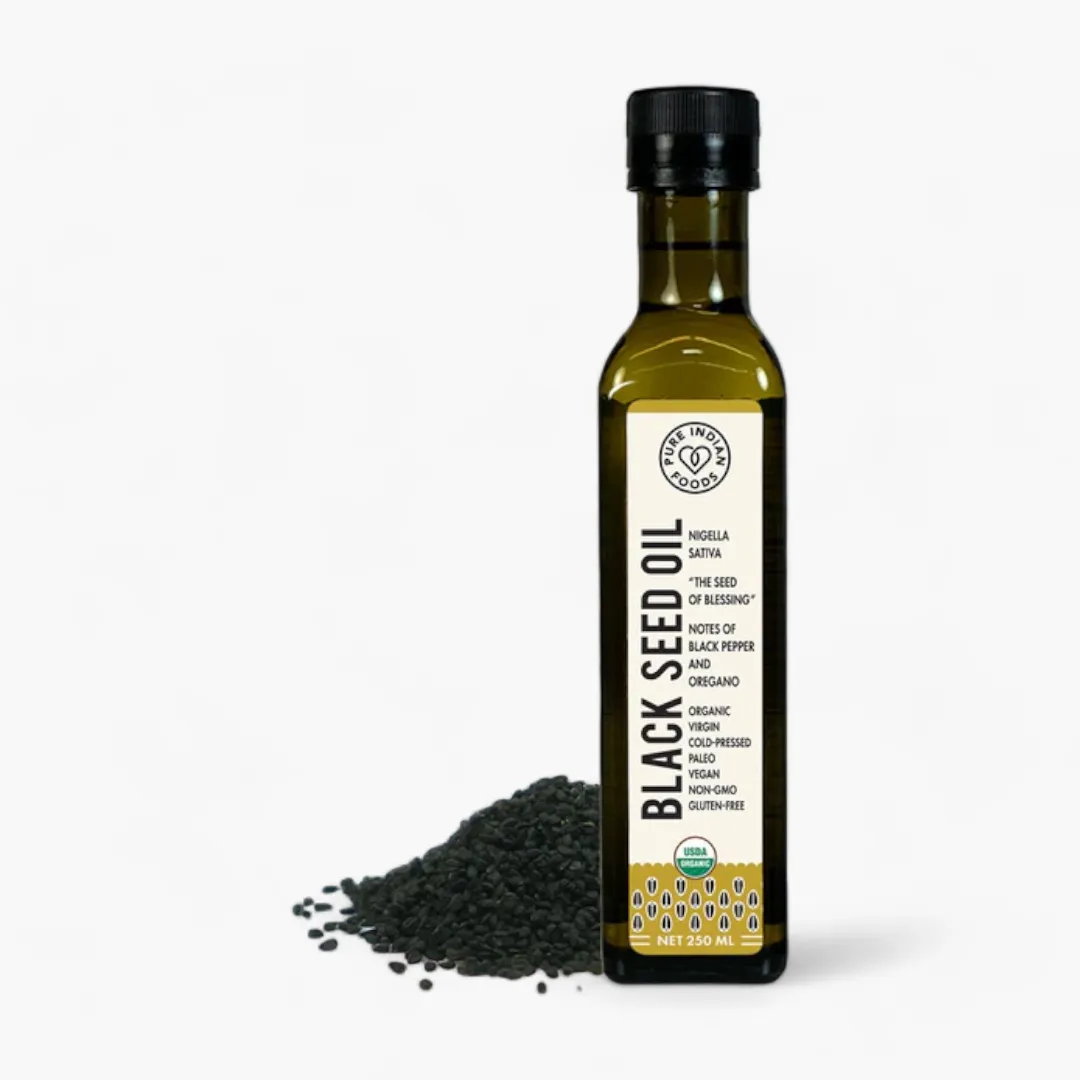 Black Seed Oil, Virgin, Cold-Pressed and Certified Organic