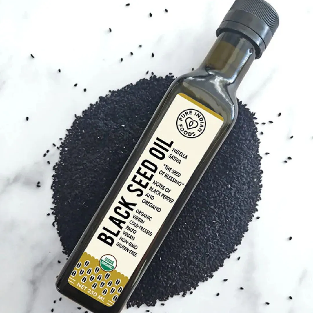 Black Seed Oil, Virgin, Cold-Pressed and Certified Organic
