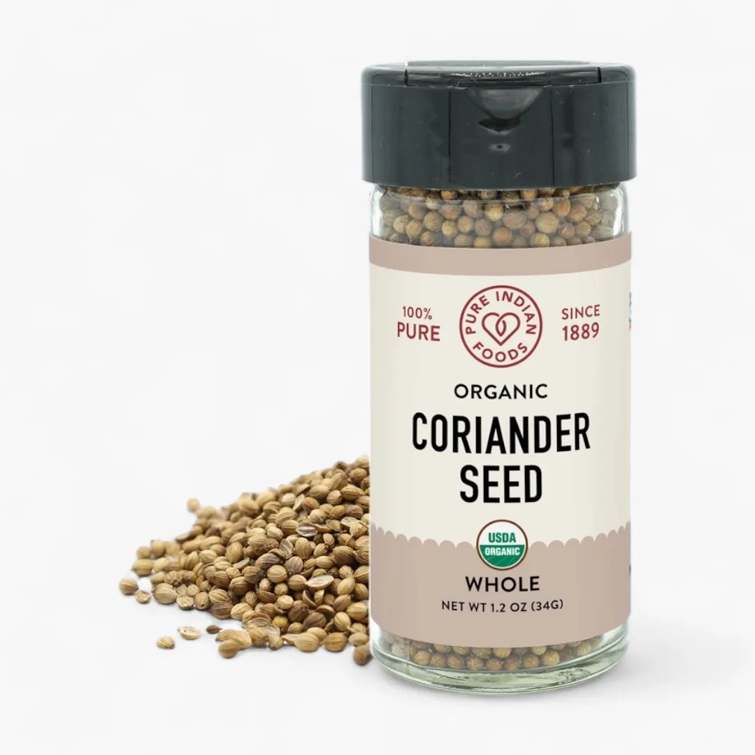 Coriander Seed Ground, Certified Organic (Ground - 1.9 oz Glass Bottle)