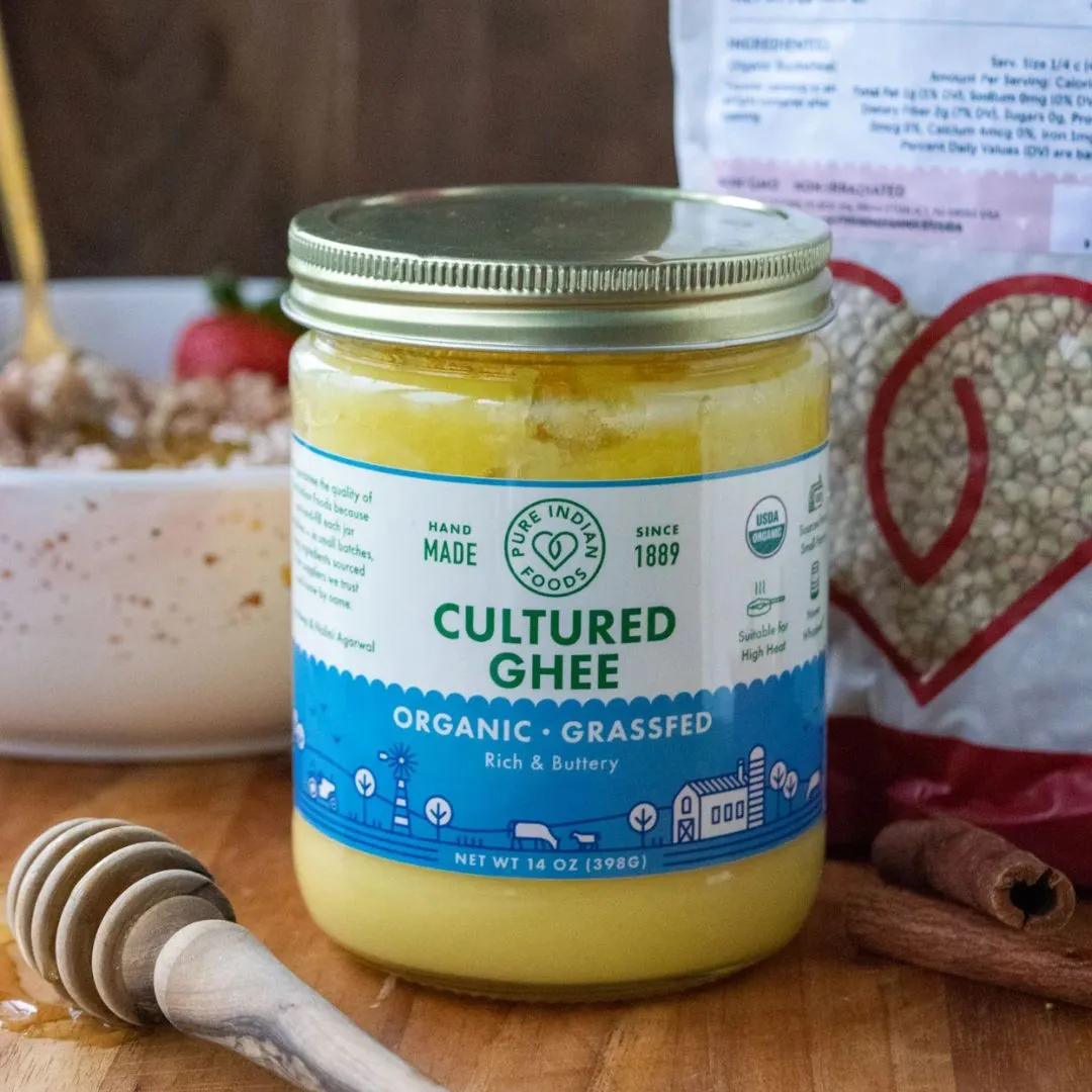Cultured Ghee, Grassfed and Certified Organic