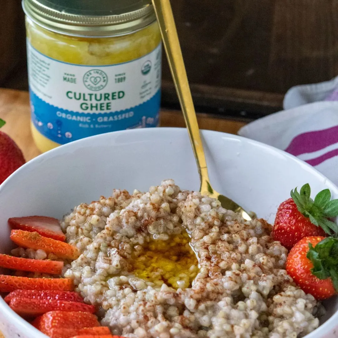Cultured Ghee, Grassfed and Certified Organic