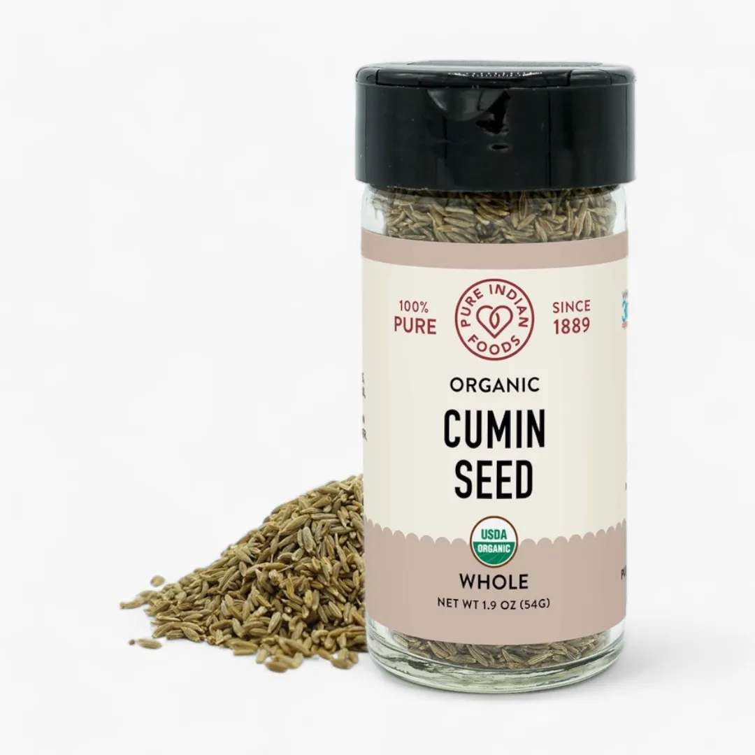 Cumin Seed, Certified Organic (Ground - 8 oz or 1/2 lb Resealable Bag)