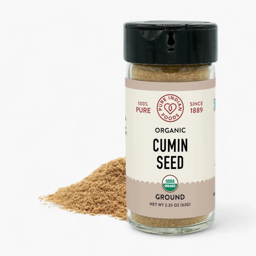 Cumin Seed, Certified Organic (Whole - 1.9 oz Glass Bottle)
