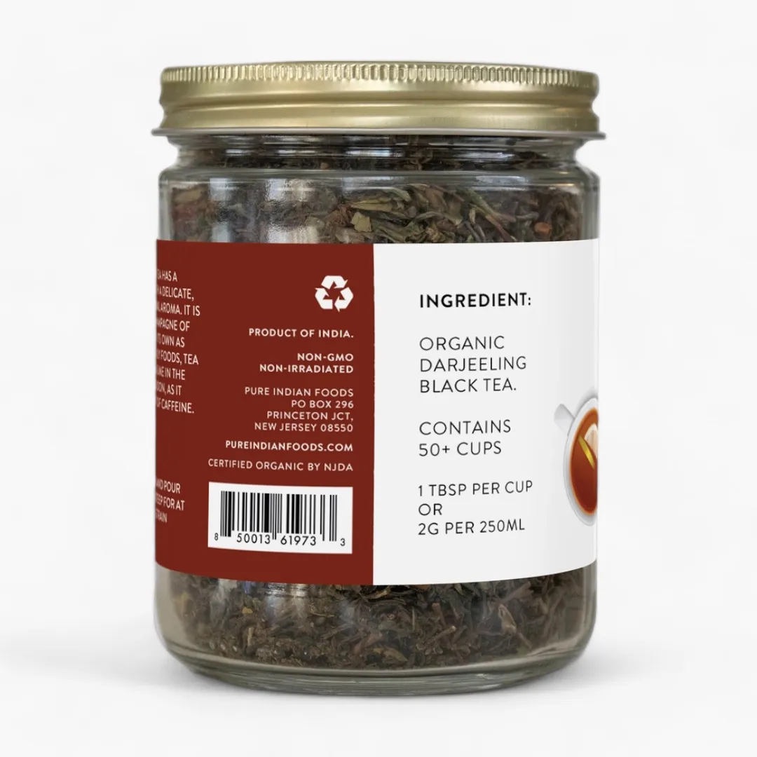 Darjeeling Black Tea, Certified Organic - 4 oz