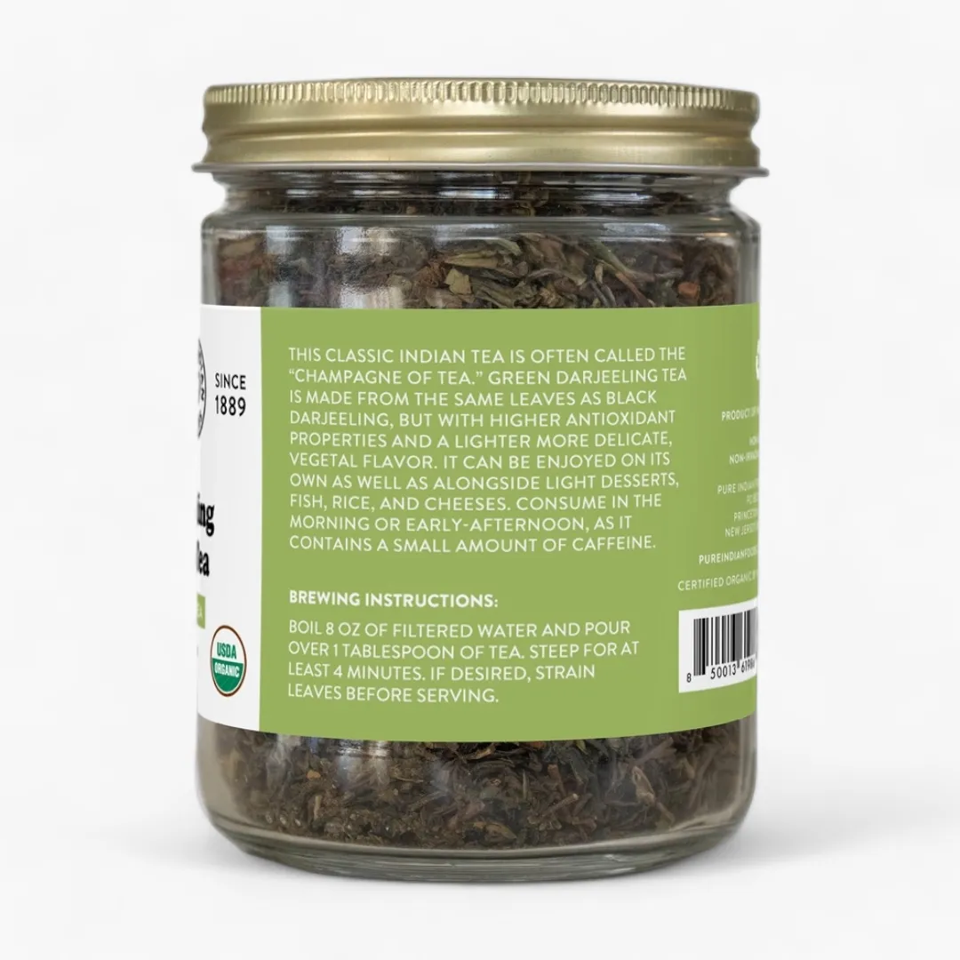 Darjeeling Green Tea, Certified Organic - 4 oz