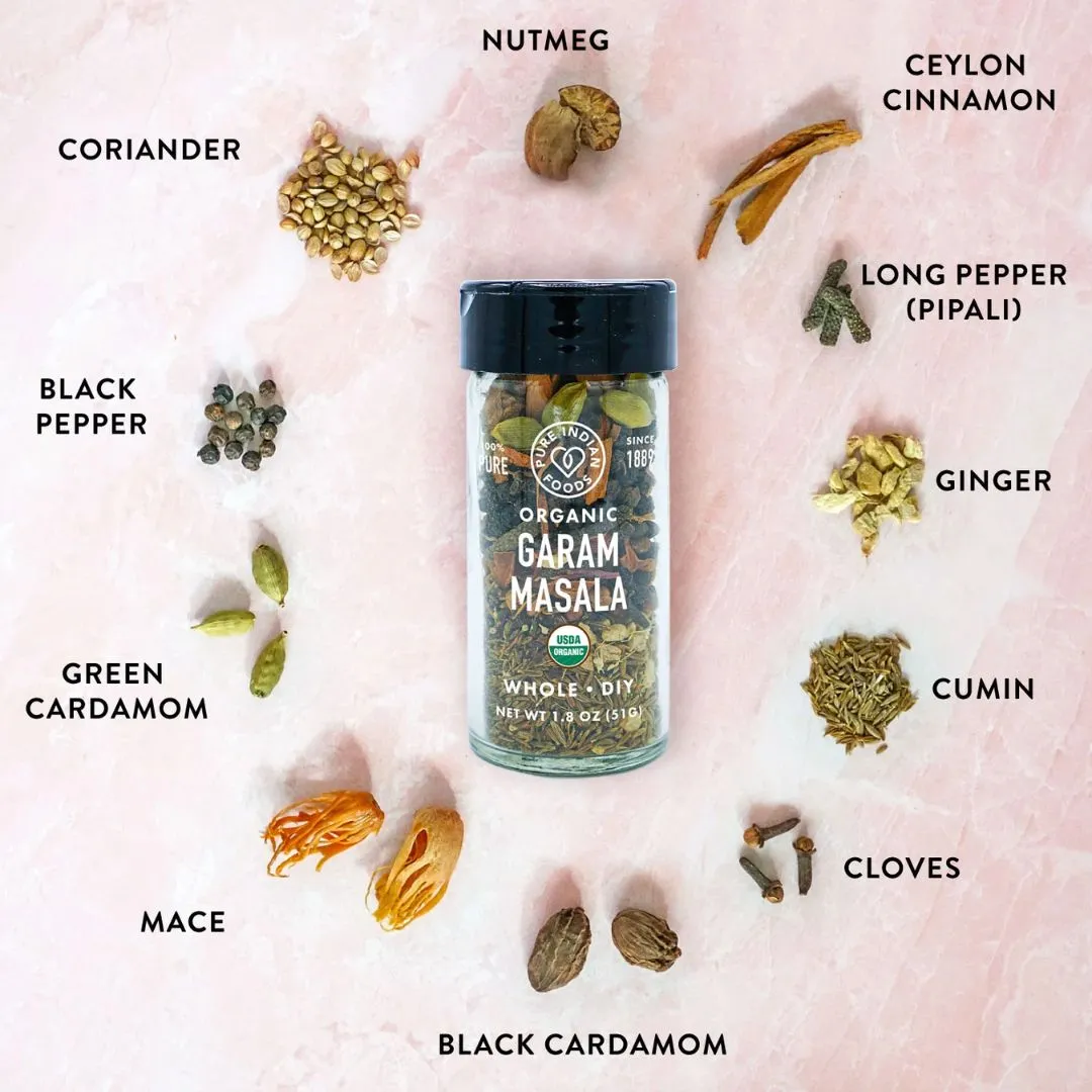 Garam Masala Diy - Exotic Whole Spices - Treasured Family Recipe (1.8 Glass Bottle)