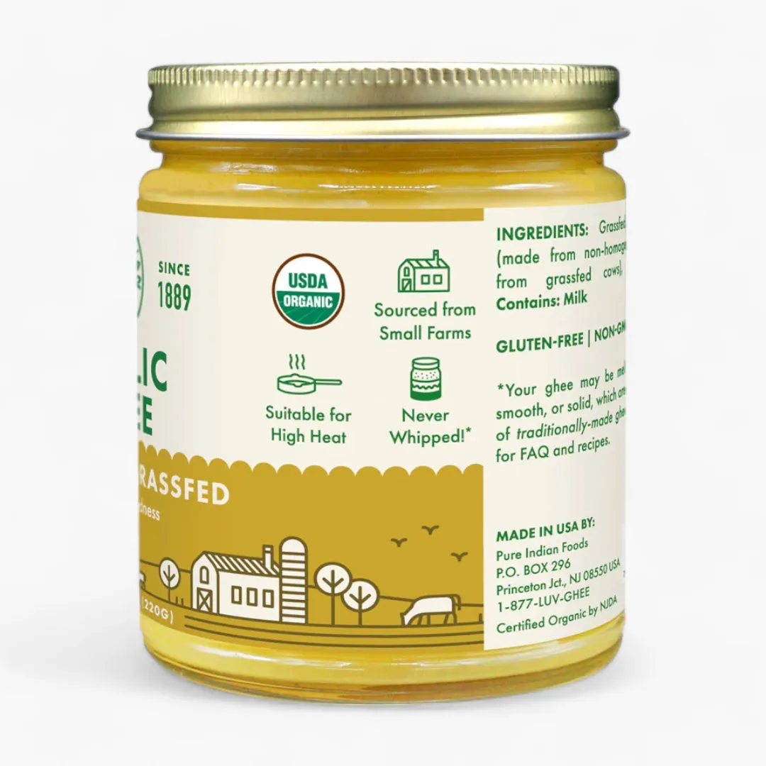 Garlic Ghee, Grassfed and Certified Organic