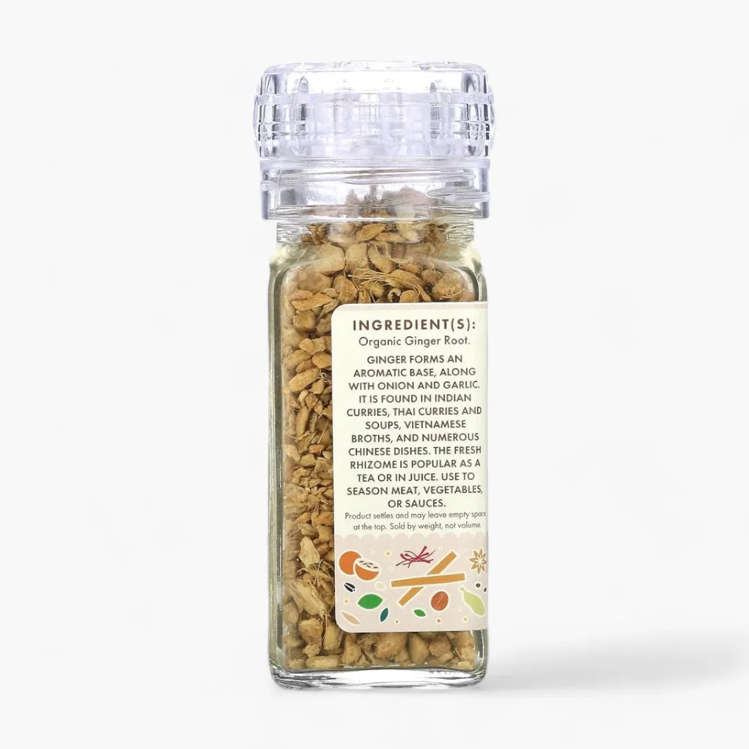 Ginger Root Coarse Granules, Certified Organic