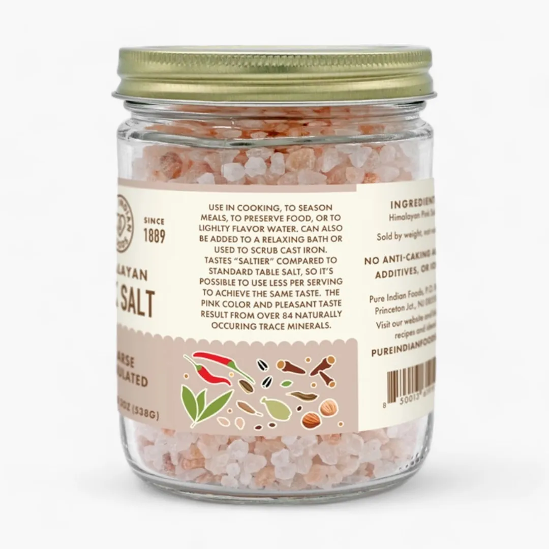 Himalayan Pink Culinary Crystal Salt - Coarse 19 oz