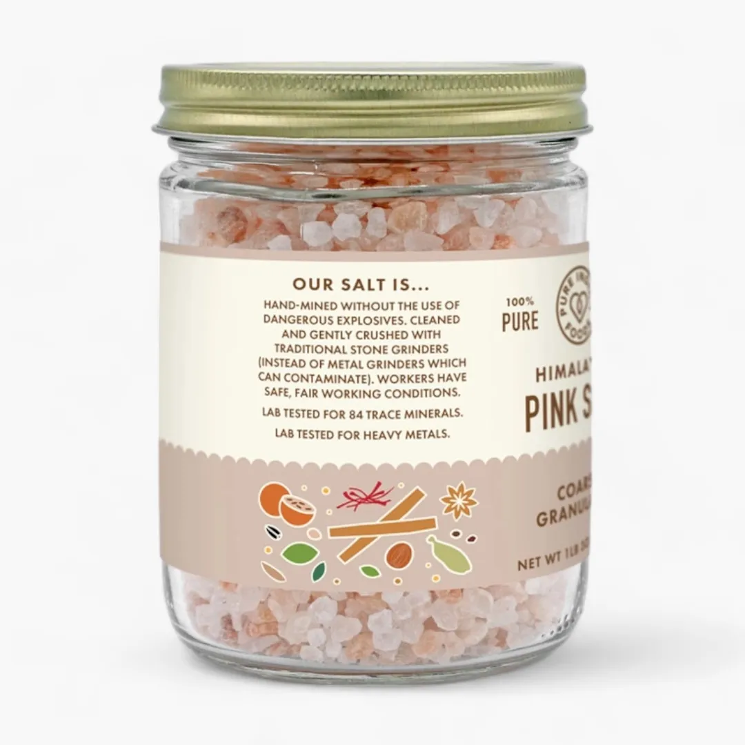 Himalayan Pink Culinary Crystal Salt - Coarse 19 oz