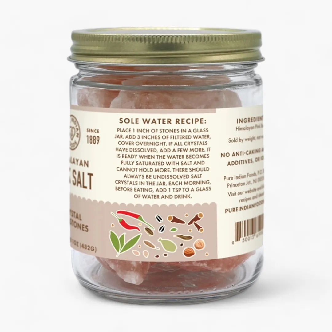 Himalayan Pink Culinary Crystal Salt - Crystal Stones 17 oz