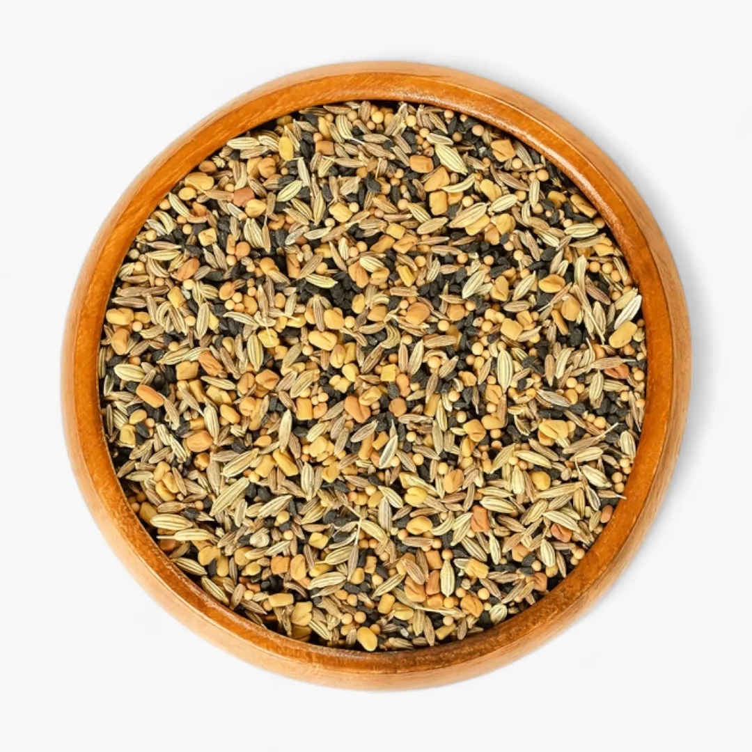 Indian Five Spice Blend (Panch Phoron), Certified Organic (2.2 oz Glass Bottle)
