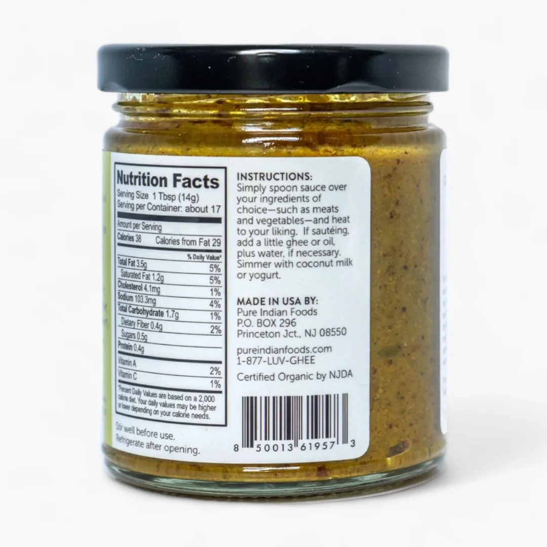 Keto in A Hurry (Madras Curry Simmer Sauce)