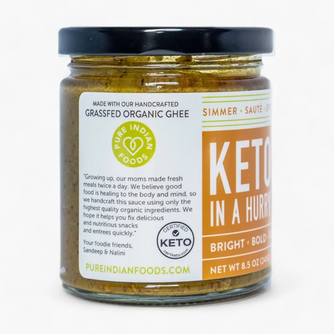 Keto in A Hurry (Madras Curry Simmer Sauce)