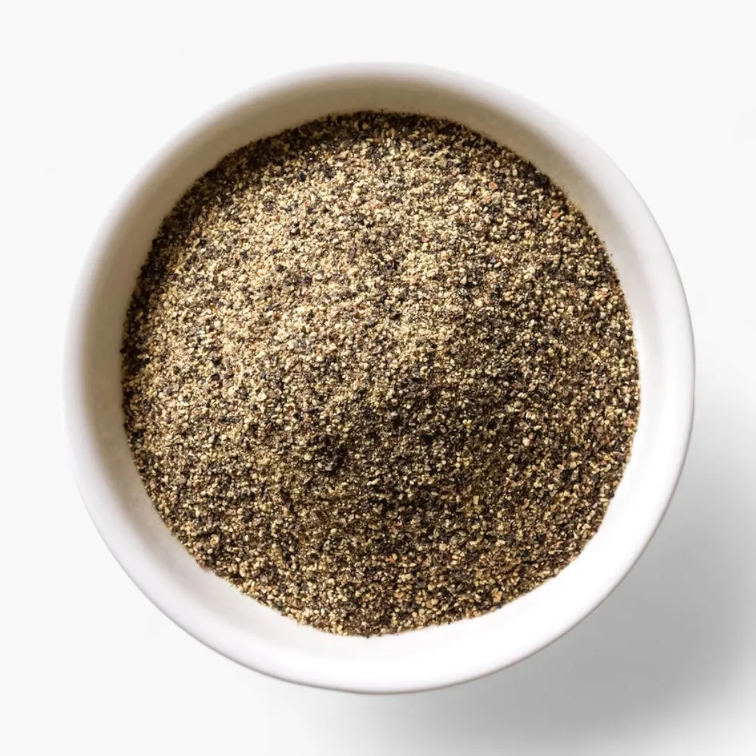 Malabar Black Pepper Fine Ground, Certified Organic - 8 oz (1/2 lb) Resealable Bag
