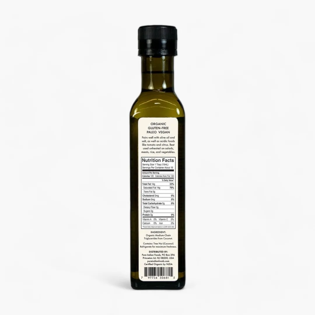 MCT Oil, Certified Organic - 250 Ml