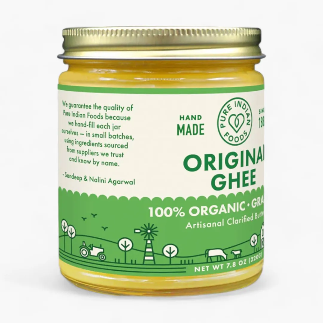 Original Ghee, Grassfed and Certified Organic - 7.8 oz (220 g)