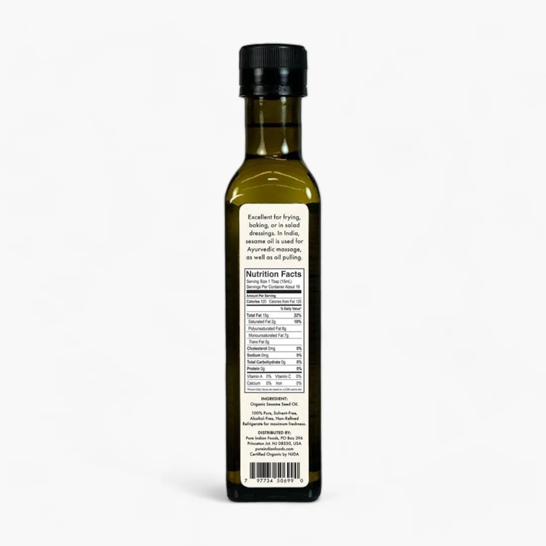 Sesame Oil, Virgin & Certified Organic - 250 ML