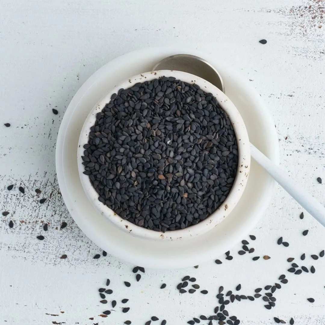 Sesame Seeds Black, Certified Organic - 8 oz