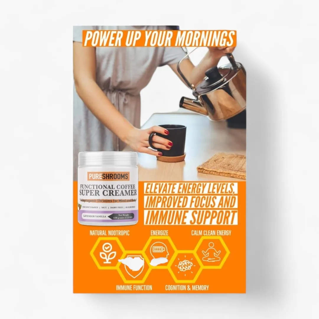 Pureshrooms Functional Super Coffee Creamer Lavender Vanilla