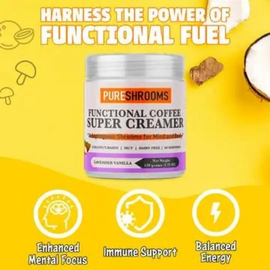 Pureshrooms Functional Super Coffee Creamer Lavender Vanilla