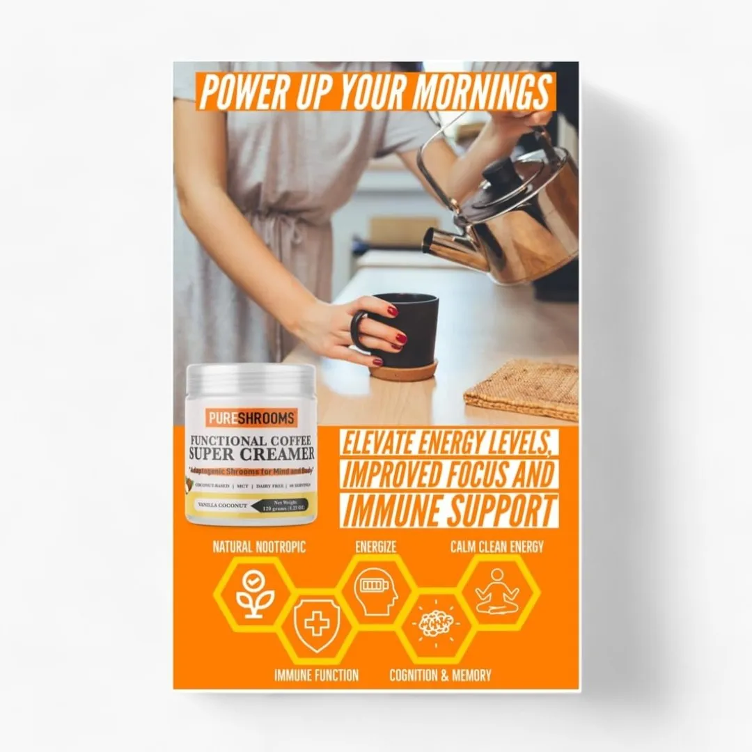 Pureshrooms Functional Super Coffee Creamer (Vanilla)