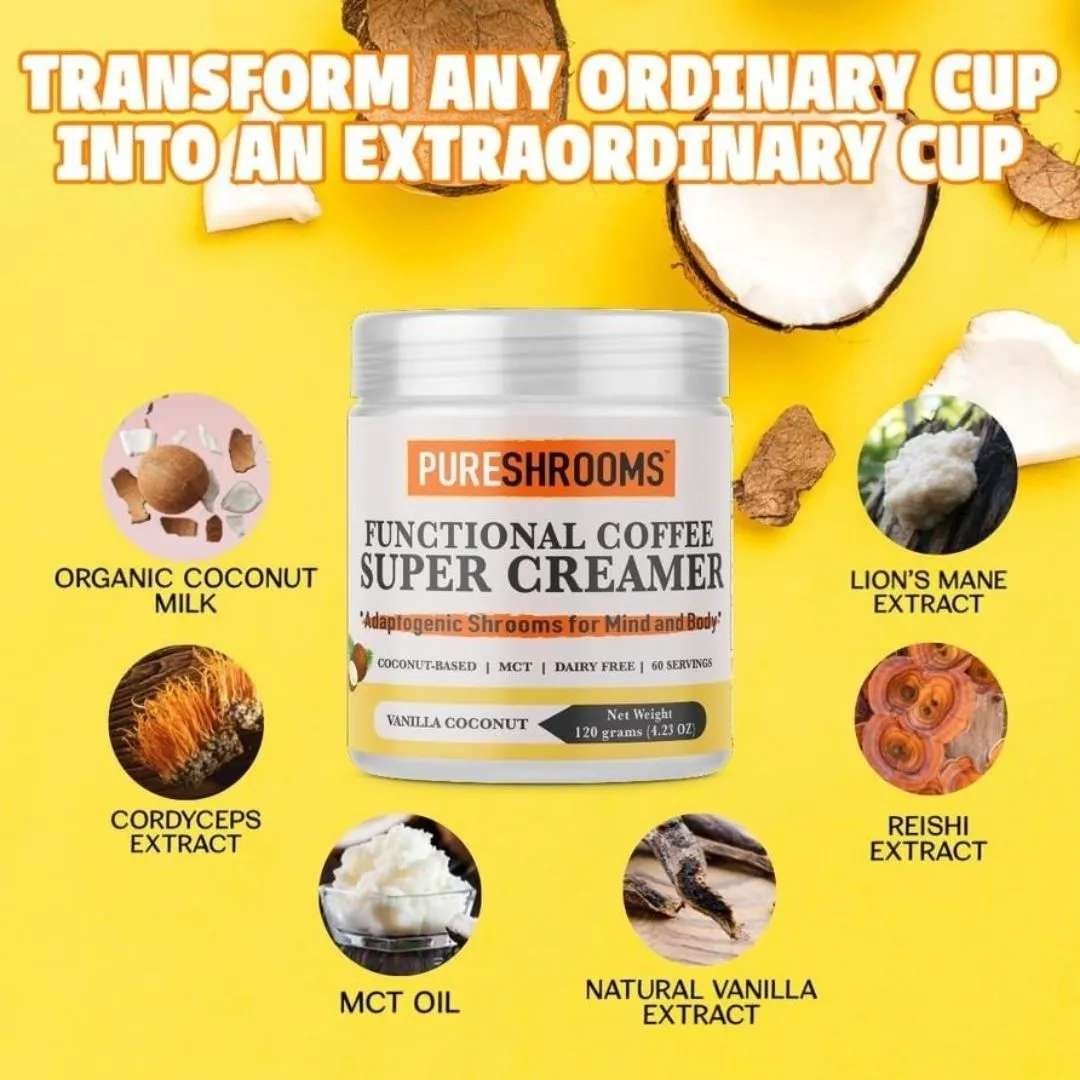 Pureshrooms Functional Super Coffee Creamer (Vanilla)