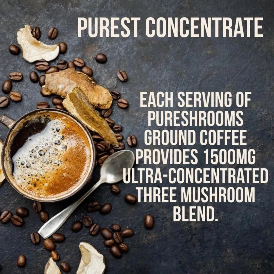 Pureshrooms Mind & Body Mushroom Ground Coffee