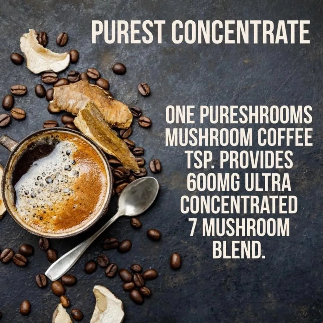 Pureshrooms Perfect 7 Mushroom Coffee Mix