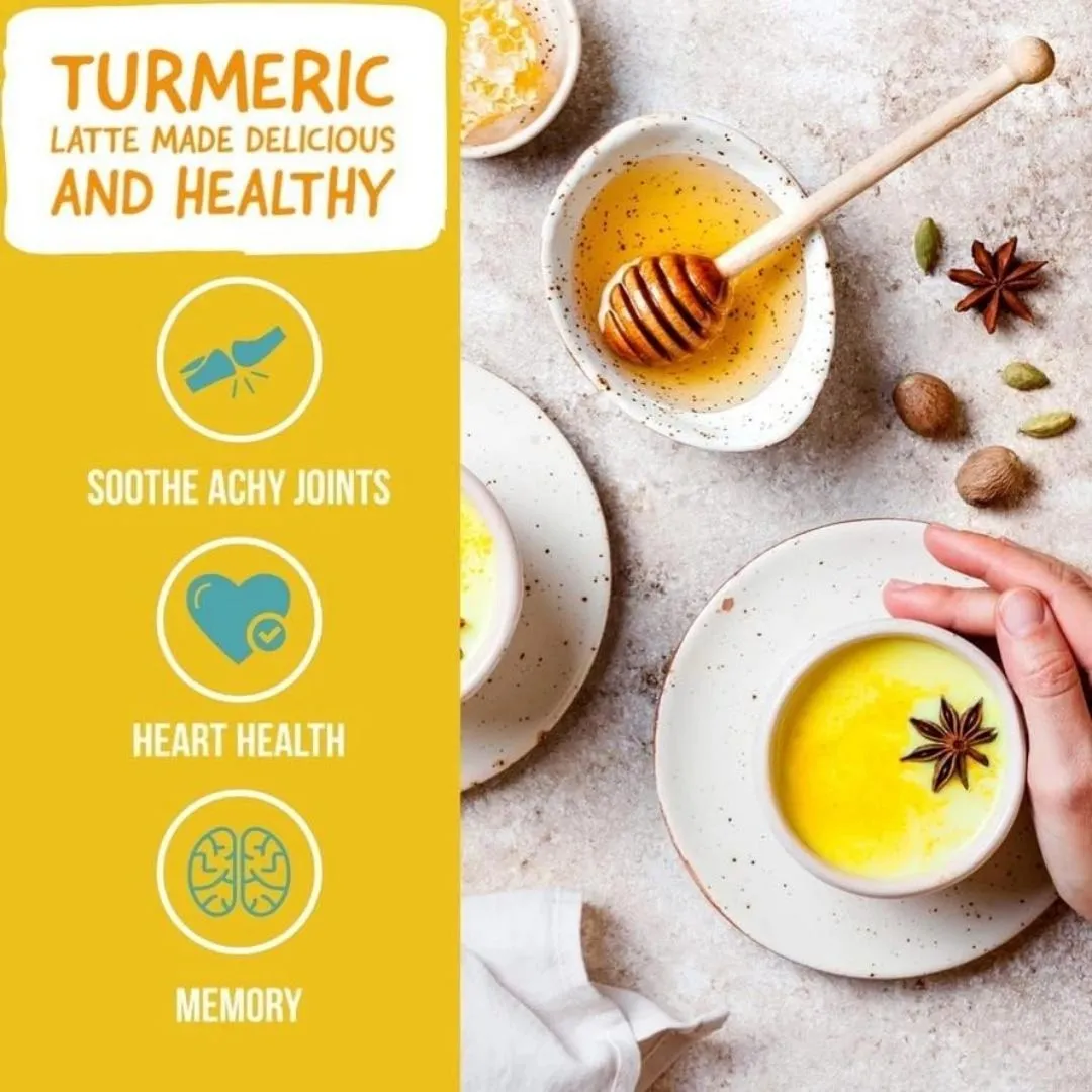 Pureshrooms Turmeric Latte w/ Lion's Mane & Turkey Tail