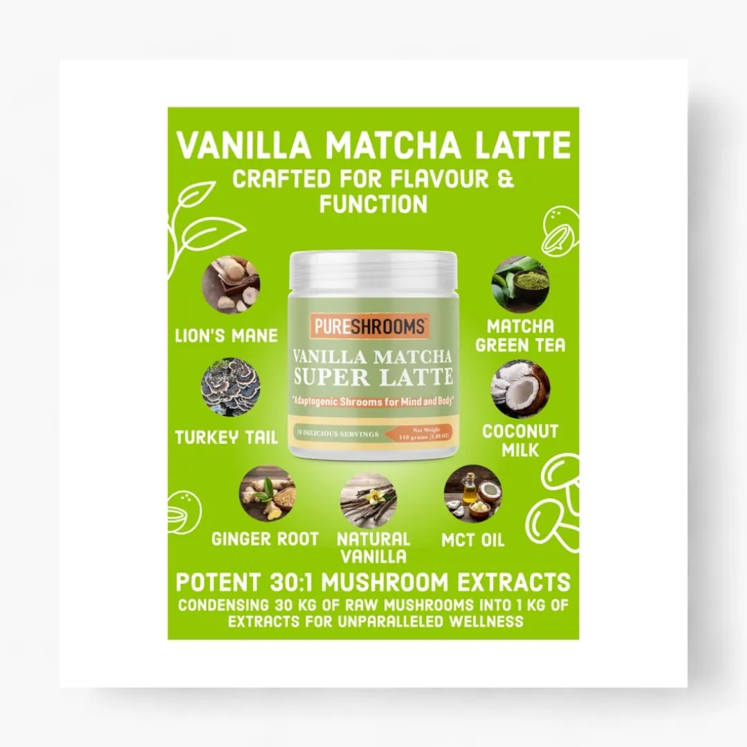 Vanilla Matcha Super Latte | 110g | 10 Servings